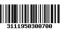 Código de Barras 3111950300700