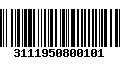 Código de Barras 3111950800101