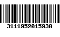 Código de Barras 3111952015930