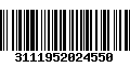 Código de Barras 3111952024550