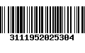 Código de Barras 3111952025304