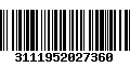 Código de Barras 3111952027360