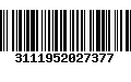 Código de Barras 3111952027377