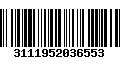 Código de Barras 3111952036553