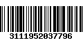 Código de Barras 3111952037796