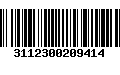 Código de Barras 3112300209414