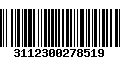 Código de Barras 3112300278519