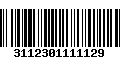 Código de Barras 3112301111129