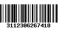 Código de Barras 3112306267418