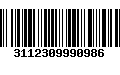 Código de Barras 3112309990986