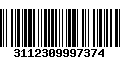 Código de Barras 3112309997374