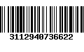 Código de Barras 3112940736622