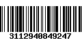 Código de Barras 3112940849247