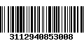 Código de Barras 3112940853008