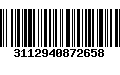 Código de Barras 3112940872658