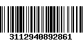 Código de Barras 3112940892861