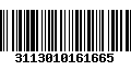 Código de Barras 3113010161665