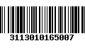 Código de Barras 3113010165007