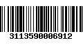 Código de Barras 3113590006912