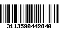 Código de Barras 3113590442840