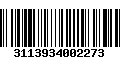 Código de Barras 3113934002273