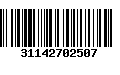 Código de Barras 31142702507