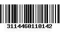 Código de Barras 3114460110142