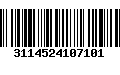 Código de Barras 3114524107101