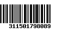 Código de Barras 311501798089