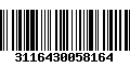 Código de Barras 3116430058164