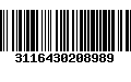 Código de Barras 3116430208989