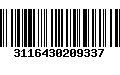 Código de Barras 3116430209337