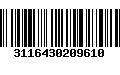 Código de Barras 3116430209610