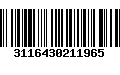 Código de Barras 3116430211965