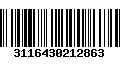 Código de Barras 3116430212863