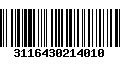 Código de Barras 3116430214010