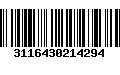 Código de Barras 3116430214294