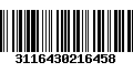 Código de Barras 3116430216458