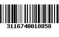 Código de Barras 3116740018858