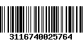 Código de Barras 3116740025764