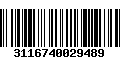 Código de Barras 3116740029489