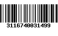 Código de Barras 3116740031499