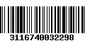 Código de Barras 3116740032298