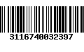 Código de Barras 3116740032397