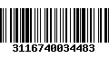 Código de Barras 3116740034483