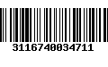 Código de Barras 3116740034711