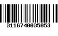 Código de Barras 3116740035053