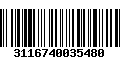 Código de Barras 3116740035480