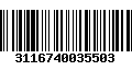 Código de Barras 3116740035503