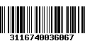 Código de Barras 3116740036067